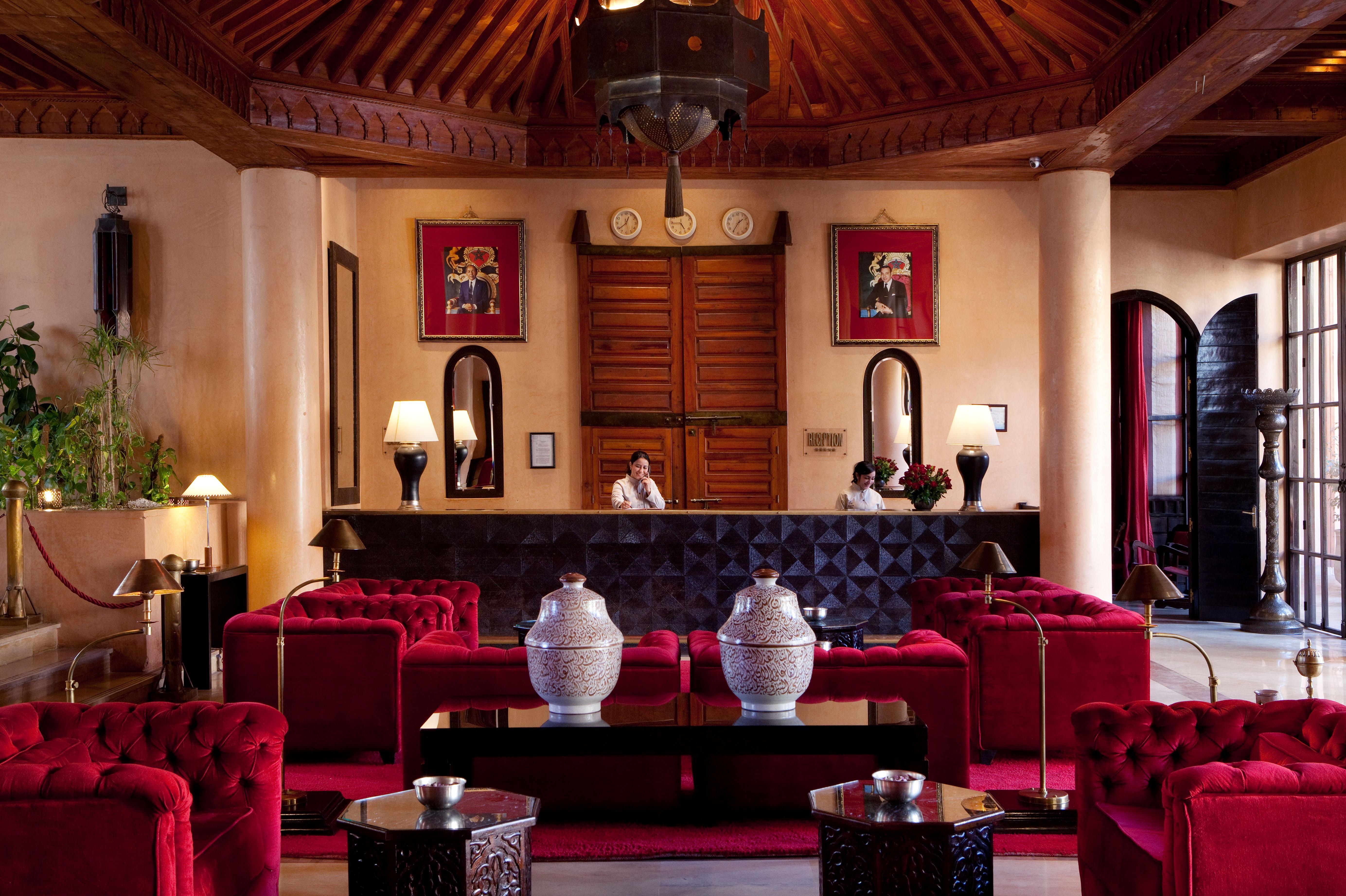 เล ฌาร์แด็ง เดอ ลา กูตูเบีย Hotel มาร์ราเกช ภายนอก รูปภาพ The lobby of the Mandarin Oriental, Marrakech
